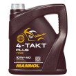 4л - 4 TAKT PLUS MANNOL  масло Для мотоциклов ,скутеров, садовой техники.  Полусинтетика